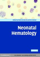 170 كتاب طبى فى مختلف التخصصات Neonatal_hematology
